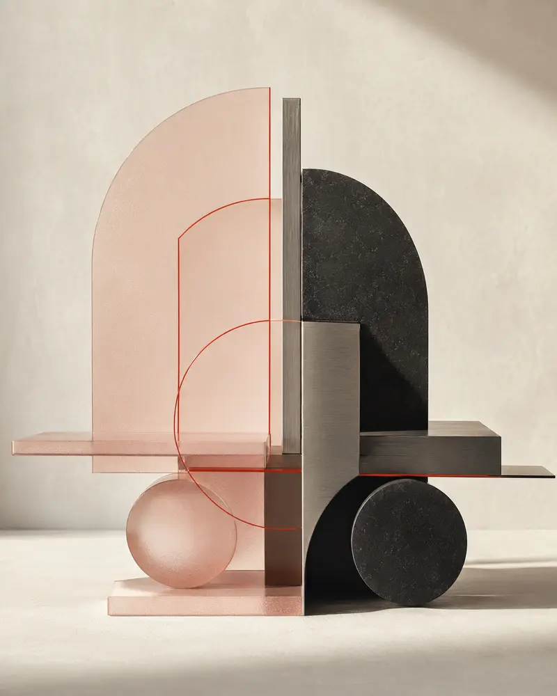 Abstract forms representing Northia's cross-cultural brand strategy