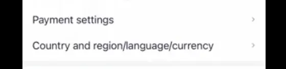 Taobao Country and region language and currency setting label
